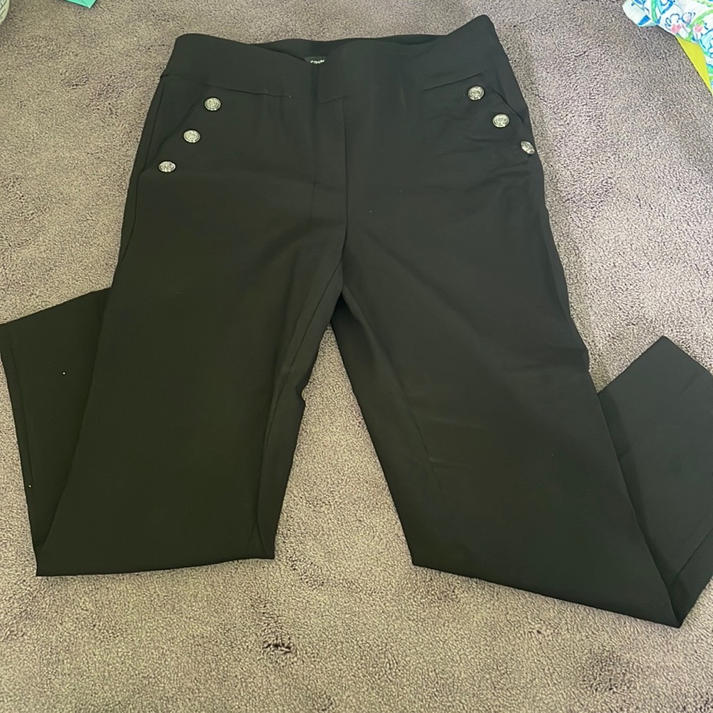 Black Counterparts Dress Pants with buttons, size Medium